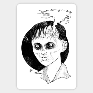 The Devil's Backbone Santi (black print) Sticker